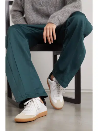 Isabel Marant Bryce Suede-trimmed Perforated Leather Sneakers | Thumbnail 2 Isabel Marant Bryce Suede-trimmed Perforated Leather Sneakers | Thumbnail 2