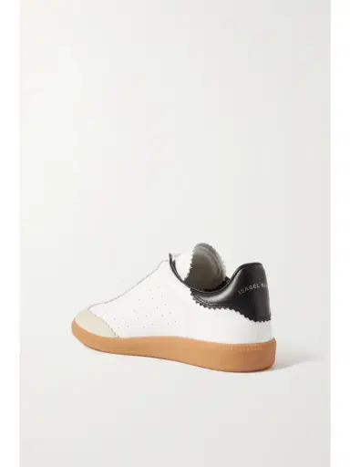 Isabel Marant Bryce Suede-trimmed Perforated Leather Sneakers | Thumbnail 3 Isabel Marant Bryce Suede-trimmed Perforated Leather Sneakers | Thumbnail 3