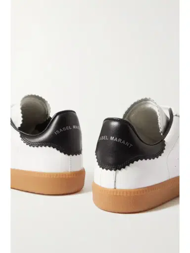 Isabel Marant Bryce Suede-trimmed Perforated Leather Sneakers | Thumbnail 4 Isabel Marant Bryce Suede-trimmed Perforated Leather Sneakers | Thumbnail 4