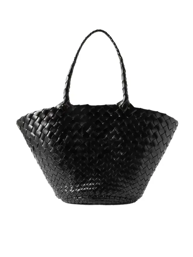 Egola Woven Leather Tote