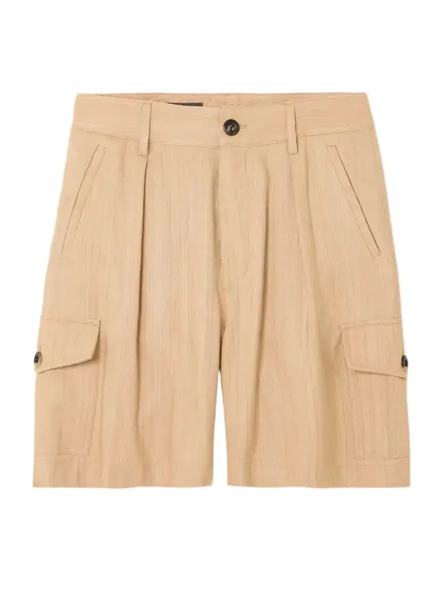 Loro Piana Pleated Textured-silk Cargo Shorts