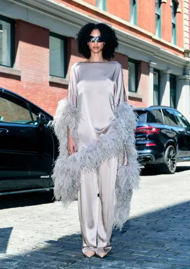 Lapointe Satin Relaxed Pleated Pant | Thumbnail 1 Lapointe Satin Relaxed Pleated Pant | Thumbnail 1