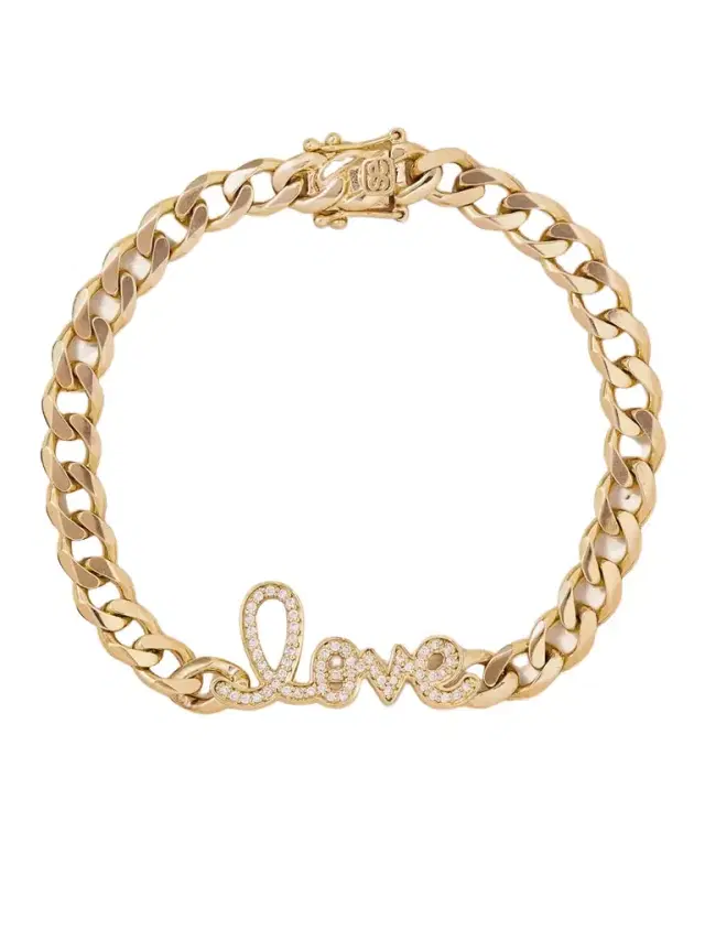 Love 14-karat Gold Diamond Bracelet