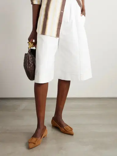 Manolo Blahnik Maysale Suede Point-toe Flats | Thumbnail 2 Manolo Blahnik Maysale Suede Point-toe Flats | Thumbnail 2