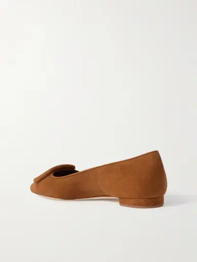 Manolo Blahnik Maysale Suede Point-toe Flats | Thumbnail 3 Manolo Blahnik Maysale Suede Point-toe Flats | Thumbnail 3