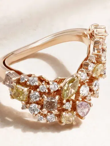 Ananya Scatter 18-karat Rose Gold Diamond Ring | Thumbnail 4 Ananya Scatter 18-karat Rose Gold Diamond Ring | Thumbnail 4