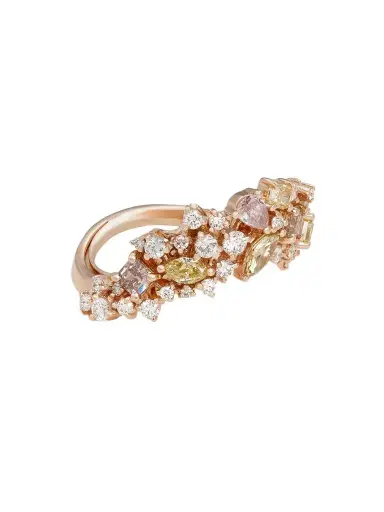 Ananya Scatter 18-karat Rose Gold Diamond Ring | Thumbnail 1 Ananya Scatter 18-karat Rose Gold Diamond Ring | Thumbnail 1