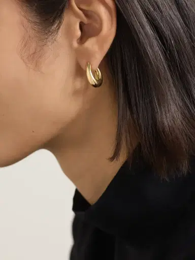 Ananya Chakra Icon 18-karat Gold Hoop Earrings | Thumbnail 2 Ananya Chakra Icon 18-karat Gold Hoop Earrings | Thumbnail 2
