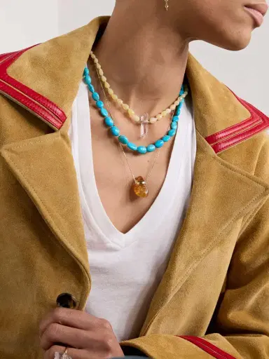 JIA JIA Gold Turquoise Necklace | Thumbnail 5 JIA JIA Gold Turquoise Necklace | Thumbnail 5