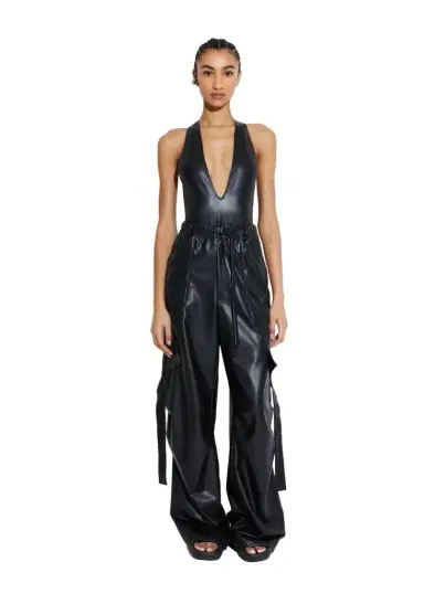 LAPOINTE Stretch Faux Leather Utility Pant | Thumbnail 1 LAPOINTE Stretch Faux Leather Utility Pant | Thumbnail 1