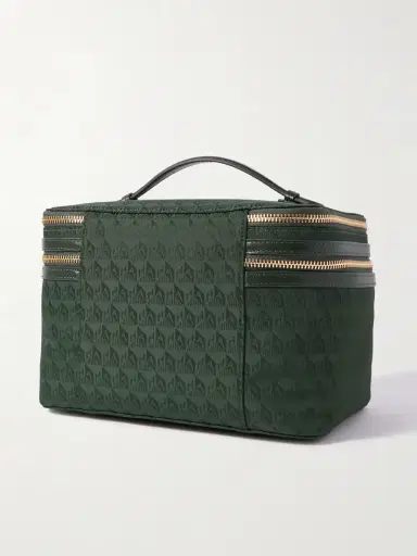 Anya Hindmarch Vanity Kit Leather-trimmed Nylon-jacquard Cosmetics Case | Thumbnail 2 Anya Hindmarch Vanity Kit Leather-trimmed Nylon-jacquard Cosmetics Case | Thumbnail 2
