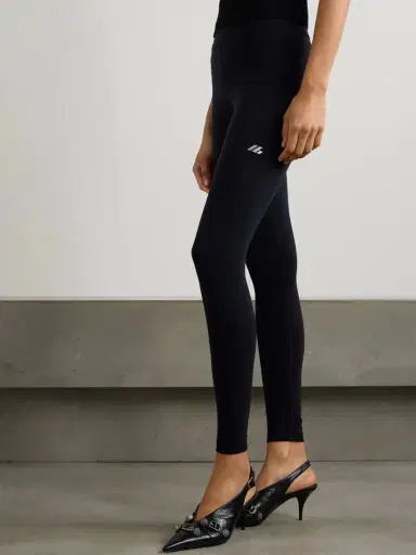Balenciaga Logo-printed Stretch-jersey Leggings | Thumbnail 3 Balenciaga Logo-printed Stretch-jersey Leggings | Thumbnail 3