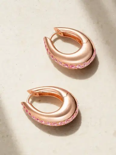 Ananya Chakra Icon 18-karat Rose Gold Sapphire Earrings | Thumbnail 1 Ananya Chakra Icon 18-karat Rose Gold Sapphire Earrings | Thumbnail 1