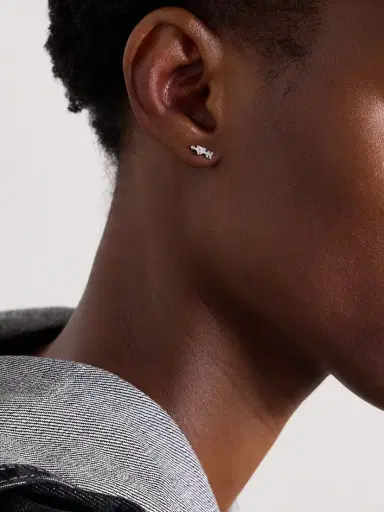 Anita Ko Cupid's Arrow 18-karat White Gold Diamond Single Earring | Thumbnail 2 Anita Ko Cupid's Arrow 18-karat White Gold Diamond Single Earring | Thumbnail 2