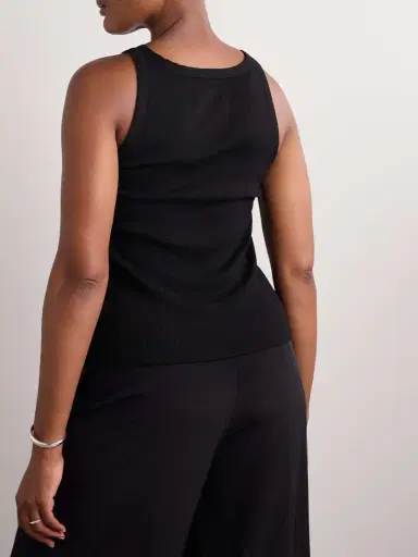 Nili Lotan Jennifer Ribbed Cotton-jersey Tank | Thumbnail 4 Nili Lotan Jennifer Ribbed Cotton-jersey Tank | Thumbnail 4