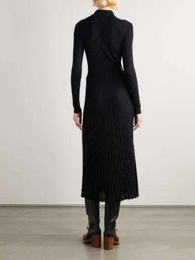 Gabriela Hearst Ardor Ribbed Cashmere And Silk-blend Midi Dress | Thumbnail 3 Gabriela Hearst Ardor Ribbed Cashmere And Silk-blend Midi Dress | Thumbnail 3