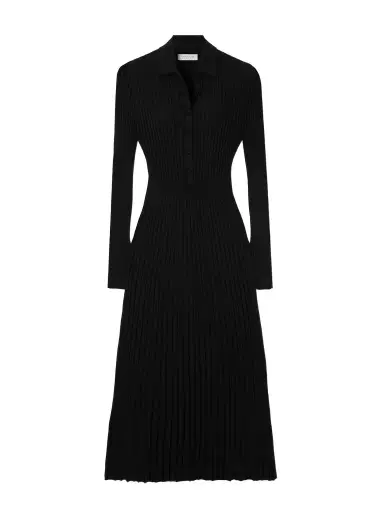 Gabriela Hearst Ardor Ribbed Cashmere And Silk-blend Midi Dress | Thumbnail 1 Gabriela Hearst Ardor Ribbed Cashmere And Silk-blend Midi Dress | Thumbnail 1