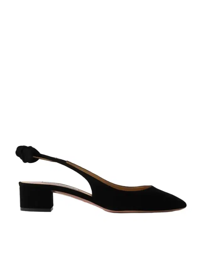Very Bow 35 Suede Slingback Pumps