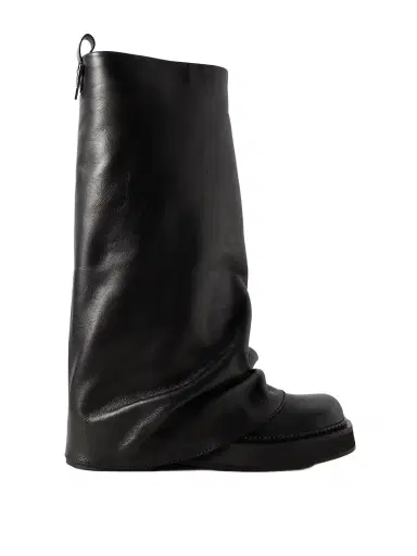 The Attico Robin Layered Leather Knee Boots | Thumbnail 1 The Attico Robin Layered Leather Knee Boots | Thumbnail 1