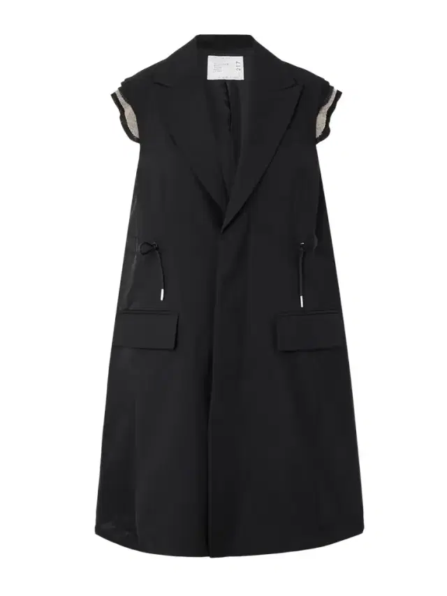 Canvas-trimmed Grain De Poudre And Shell Vest