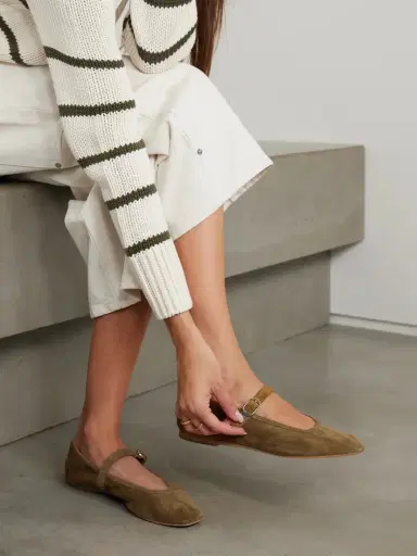 Le Monde Béryl Suede Mary Jane Ballet Flats | Thumbnail 2 Le Monde Béryl Suede Mary Jane Ballet Flats | Thumbnail 2