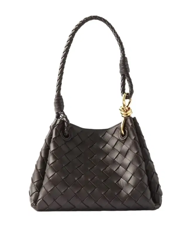Parachute Small Intrecciato Leather Shoulder Bag