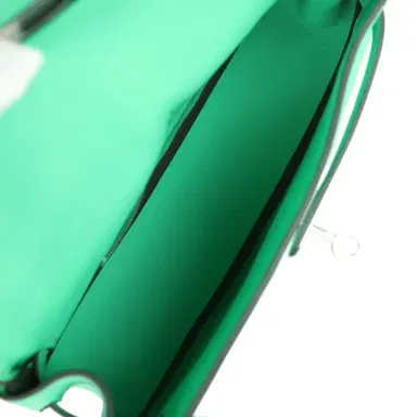 HERMÈS Hermes Kelly Moove Vert Comics Swift Palladium Hardware | Thumbnail 11