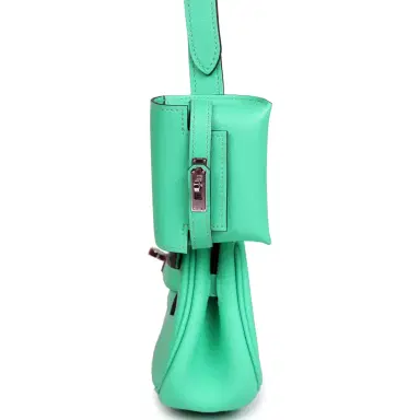 HERMÈS Hermes Kelly Moove Vert Comics Swift Palladium Hardware | Thumbnail 6