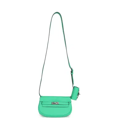 HERMÈS Hermes Kelly Moove Vert Comics Swift Palladium Hardware | Thumbnail 8