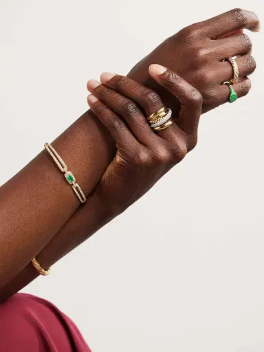 David Yurman 18-karat Gold Emerald Pinky Ring | Thumbnail 5 David Yurman 18-karat Gold Emerald Pinky Ring | Thumbnail 5