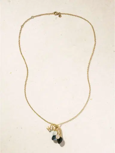 OLE LYNGGAARD COPENHAGEN Lotus Bunch 18-karat Gold Multi-stone Necklace | Thumbnail 4 OLE LYNGGAARD COPENHAGEN Lotus Bunch 18-karat Gold Multi-stone Necklace | Thumbnail 4