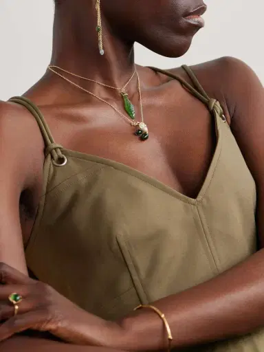 OLE LYNGGAARD COPENHAGEN Lotus Bunch 18-karat Gold Multi-stone Necklace | Thumbnail 5 OLE LYNGGAARD COPENHAGEN Lotus Bunch 18-karat Gold Multi-stone Necklace | Thumbnail 5