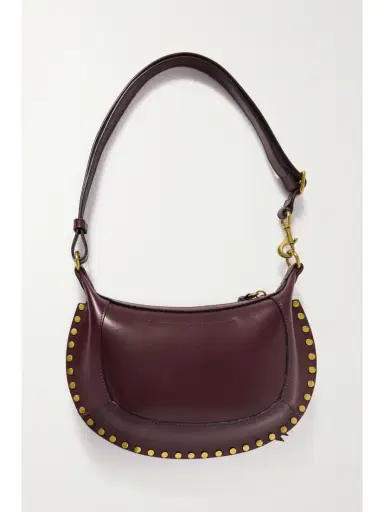 Isabel Marant Oskan Moon Studded Leather Shoulder Bag | Thumbnail 3