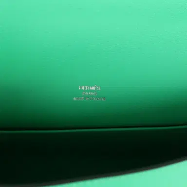 HERMÈS Hermes Kelly Pochette Vert Comics Swift Palladium Hardware | Thumbnail 7