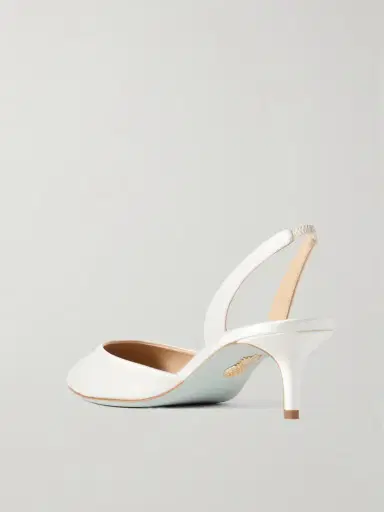 Aquazzura So Nude 50 Satin Slingback Pumps | Thumbnail 3 Aquazzura So Nude 50 Satin Slingback Pumps | Thumbnail 3