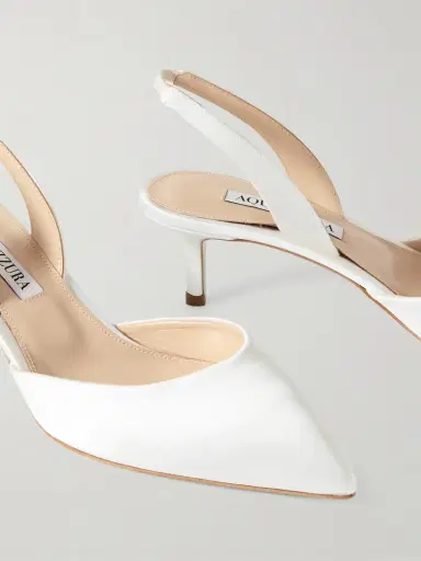 Aquazzura So Nude 50 Satin Slingback Pumps | Thumbnail 4 Aquazzura So Nude 50 Satin Slingback Pumps | Thumbnail 4
