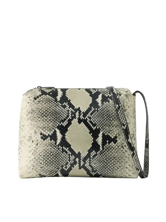 Lina Medium Snake-effect Leather Shoulder Bag