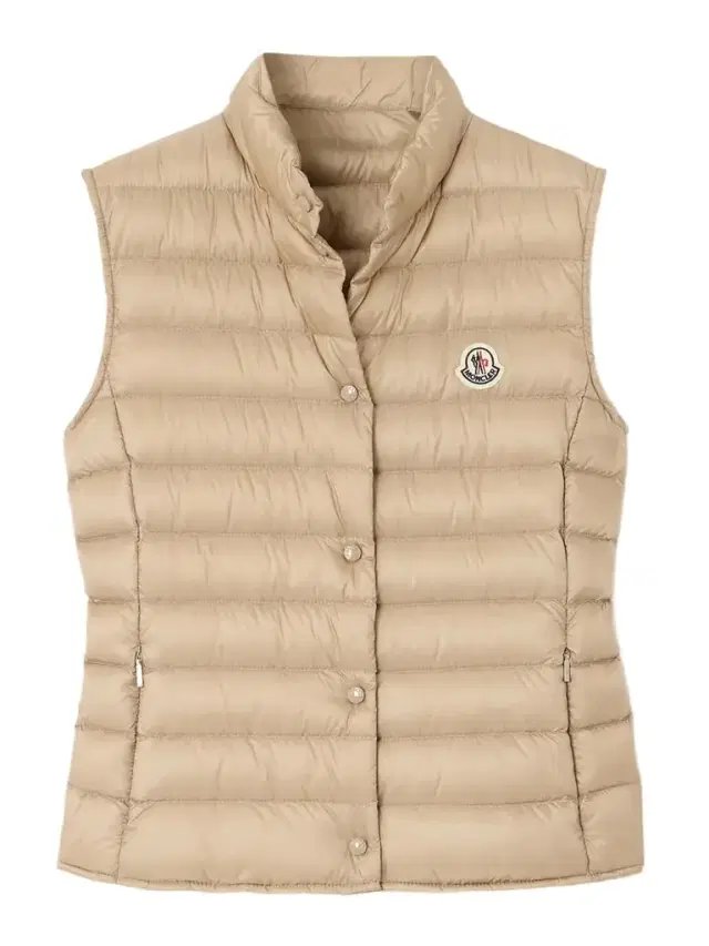 Moncler Liane Quilted Appliquéd Shell Down Vest