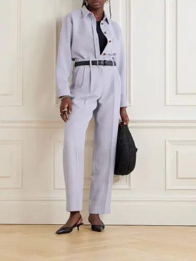 Blazé Milano Anabas Embroidered Wool-crepe Shirt | Thumbnail 2 Blazé Milano Anabas Embroidered Wool-crepe Shirt | Thumbnail 2