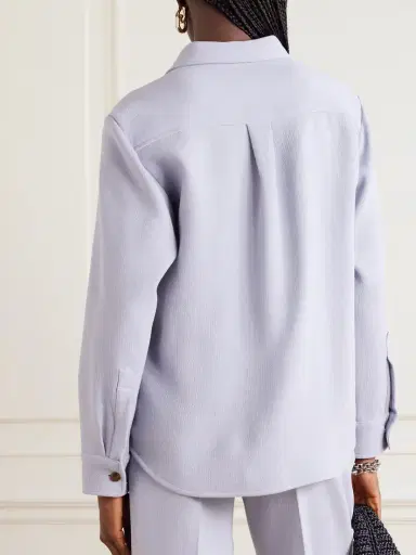 Blazé Milano Anabas Embroidered Wool-crepe Shirt | Thumbnail 4 Blazé Milano Anabas Embroidered Wool-crepe Shirt | Thumbnail 4