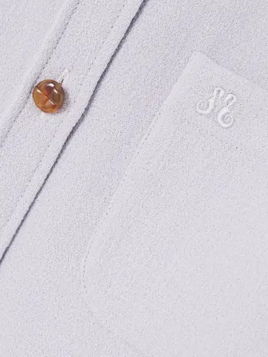 Blazé Milano Anabas Embroidered Wool-crepe Shirt | Thumbnail 5 Blazé Milano Anabas Embroidered Wool-crepe Shirt | Thumbnail 5