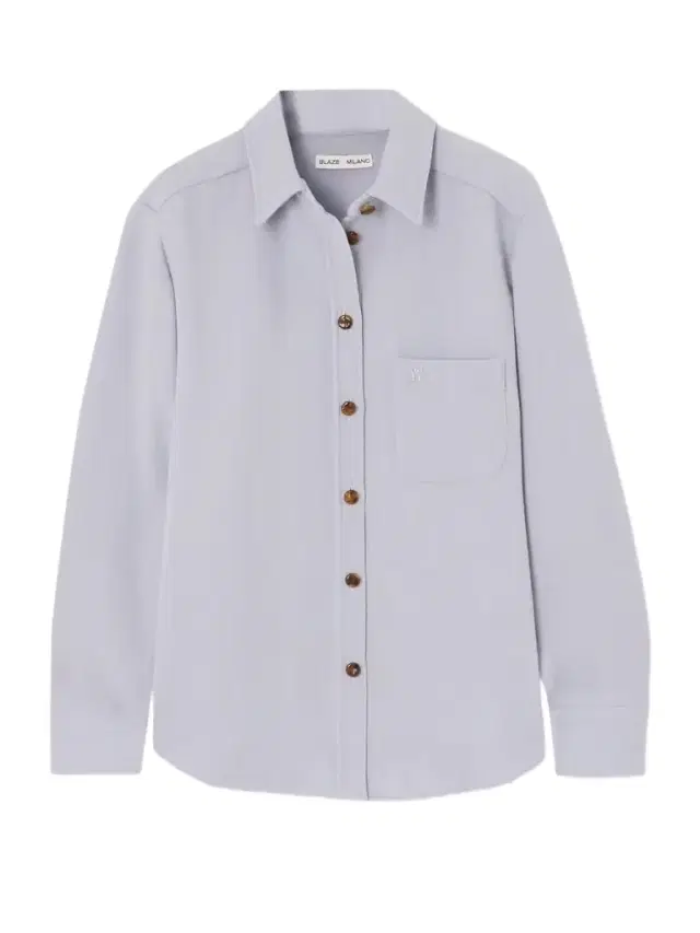 Anabas Embroidered Wool-crepe Shirt