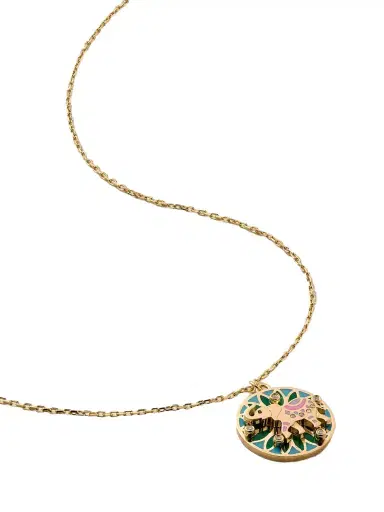 L’Atelier Nawbar Trunks Up Small 18-karat Gold, Diamond And Enamel Necklace | Thumbnail 1 L’Atelier Nawbar Trunks Up Small 18-karat Gold, Diamond And Enamel Necklace | Thumbnail 1