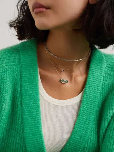 Diane Kordas Mama 18-karat Gold, Emerald And Diamond Necklace | Thumbnail 5 Diane Kordas Mama 18-karat Gold, Emerald And Diamond Necklace | Thumbnail 5