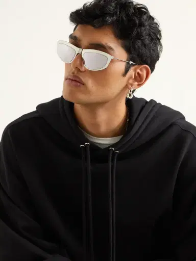 Givenchy Mirrored D-Frame Silver-Tone Sunglasses - Men | Thumbnail 2