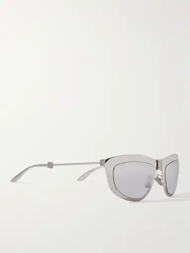 Givenchy Mirrored D-Frame Silver-Tone Sunglasses - Men | Thumbnail 4