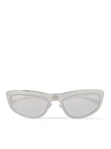 Givenchy Mirrored D-Frame Silver-Tone Sunglasses - Men | Thumbnail 1