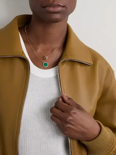 Repossi Antifer 18-karat Rose Gold, Malachite And Diamond Necklace | Thumbnail 5 Repossi Antifer 18-karat Rose Gold, Malachite And Diamond Necklace | Thumbnail 5