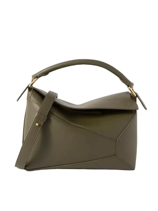 Puzzle Edge Small Textured-leather Shoulder Bag