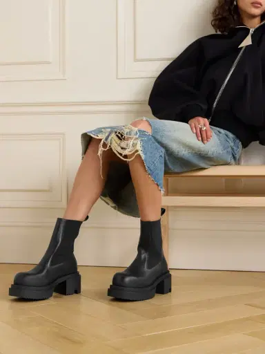 Rick Owens Beatle Bogun Leather Chelsea Boots | Thumbnail 2 Rick Owens Beatle Bogun Leather Chelsea Boots | Thumbnail 2